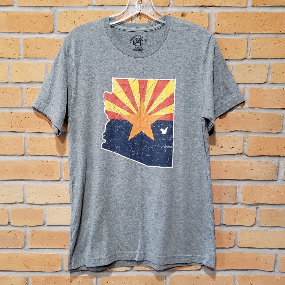 (M) Arizona State Flag T-Shirt with Squirrel